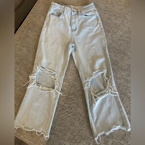 Altar'd State Vervet Light Blue Distressed Jeans, Sz 26